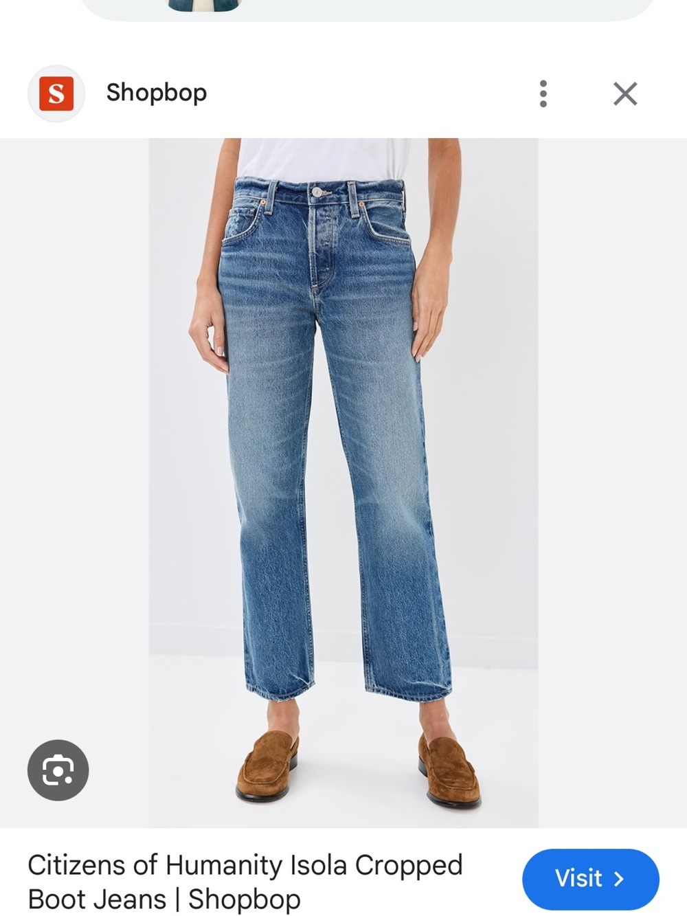 Citizen of Humanity Isola Mid-Rise Cropped Boot Leg Jeans Sz. 26